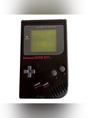 Nintendo Game Boy Play It Loud Handheld Console - Black, OEM Tested & Working!